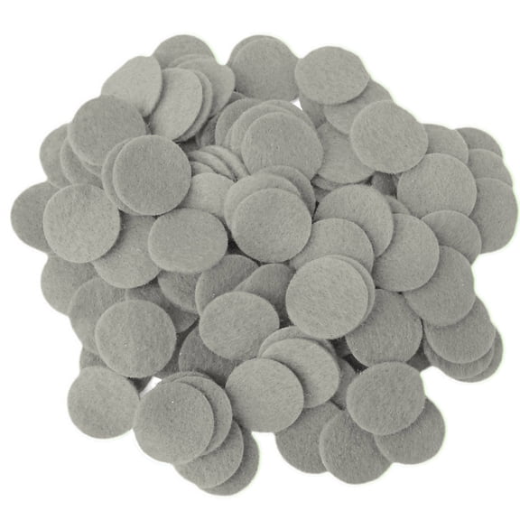 Playfully Ever After Gray Craft Felt Circles (2.5 Inch - 46pc)