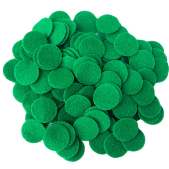 Playfully Ever After Green Craft Felt Circles (1 Inch - 100pc)