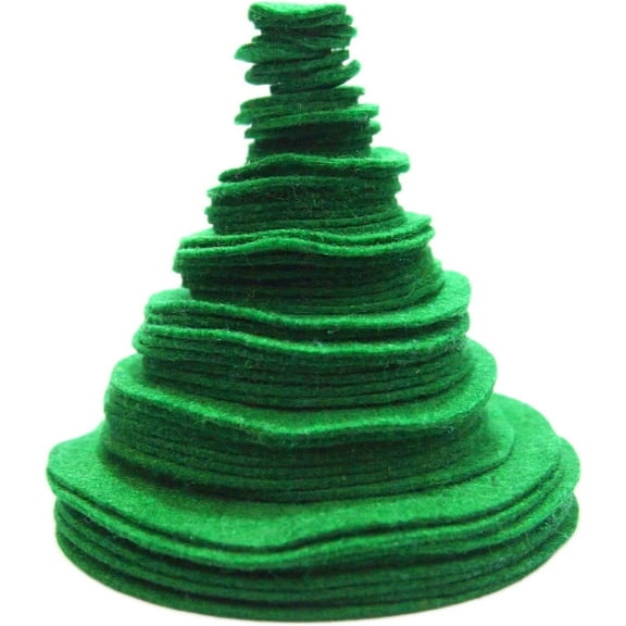 Playfully Ever After Green Craft Felt Circles (Mixed Size Pack - 56pc)