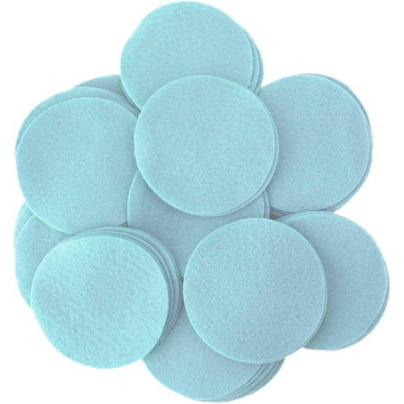 Playfully Ever After Light Blue Craft Felt Circles (1 Inch - 100pc)