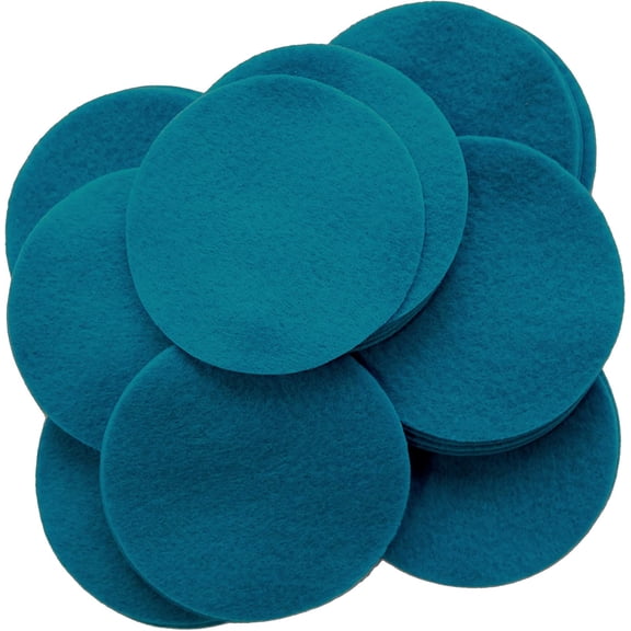 Playfully Ever After Ocean Blue Craft Felt Circles (1.5 Inch - 94pc)