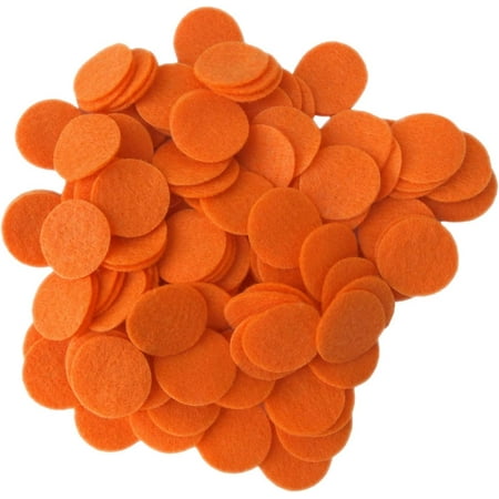 Playfully Ever After Orange Craft Felt Circles (3 Inch - 30pc)