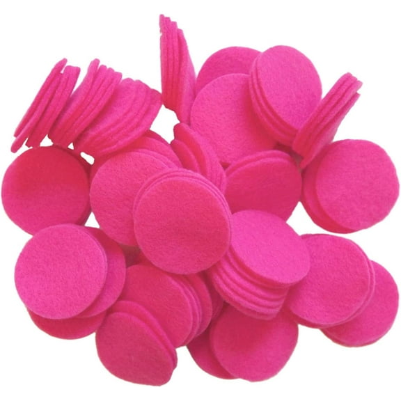 Playfully Ever After Pink Craft Felt Circles (3/4 Inch - 150pc)