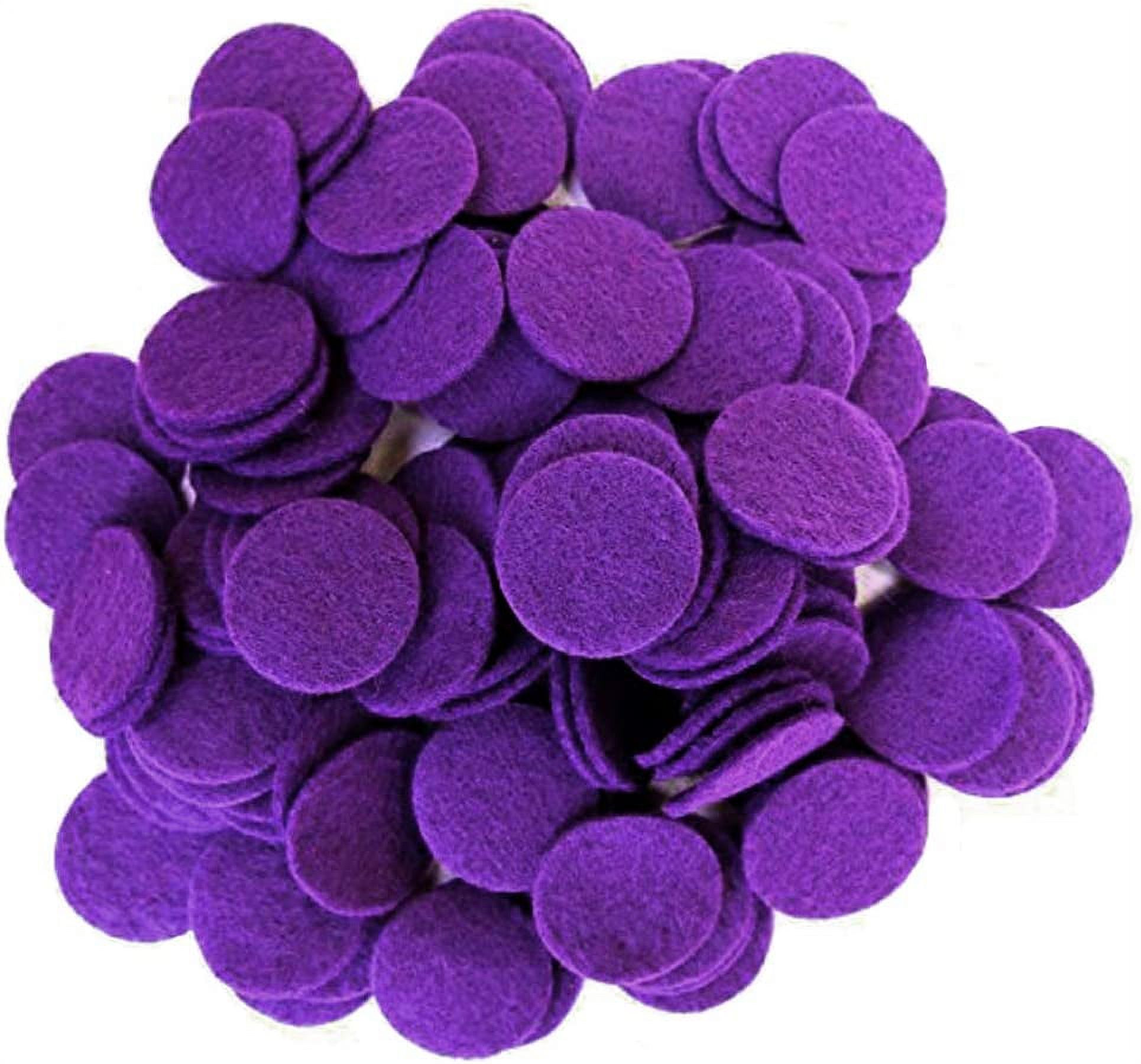 Playfully Ever After Purple Craft Felt Circles (1.5 Inch - 94pc) 