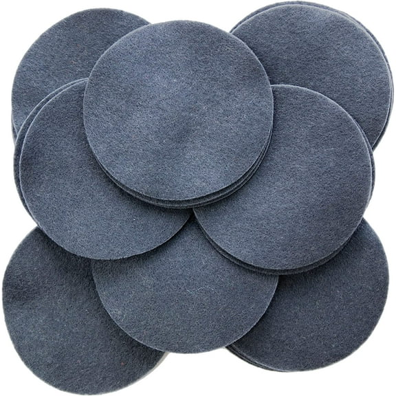 Playfully Ever After Slate Gray Craft Felt Circles (1.5 Inch - 94pc)
