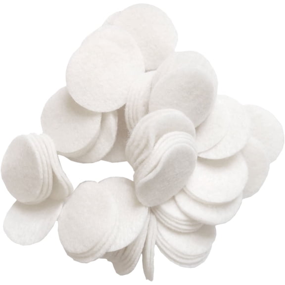 Playfully Ever After White Craft Felt Circles (1 Inch - 200pc)