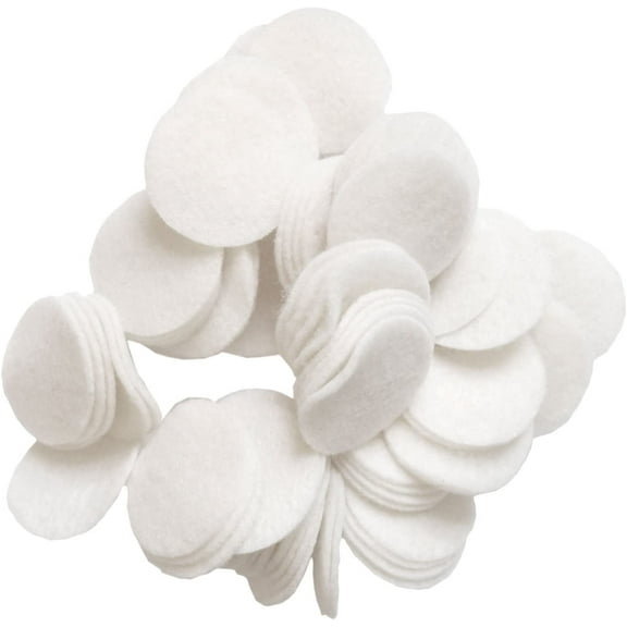 Playfully Ever After White Craft Felt Circles (2 Inch - 44pc)
