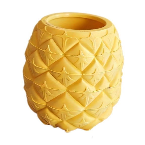 Playfulness Pineapple Shape Container Desk Organiser Pen Holder Small Plant Pots Makeup Brush Organizers