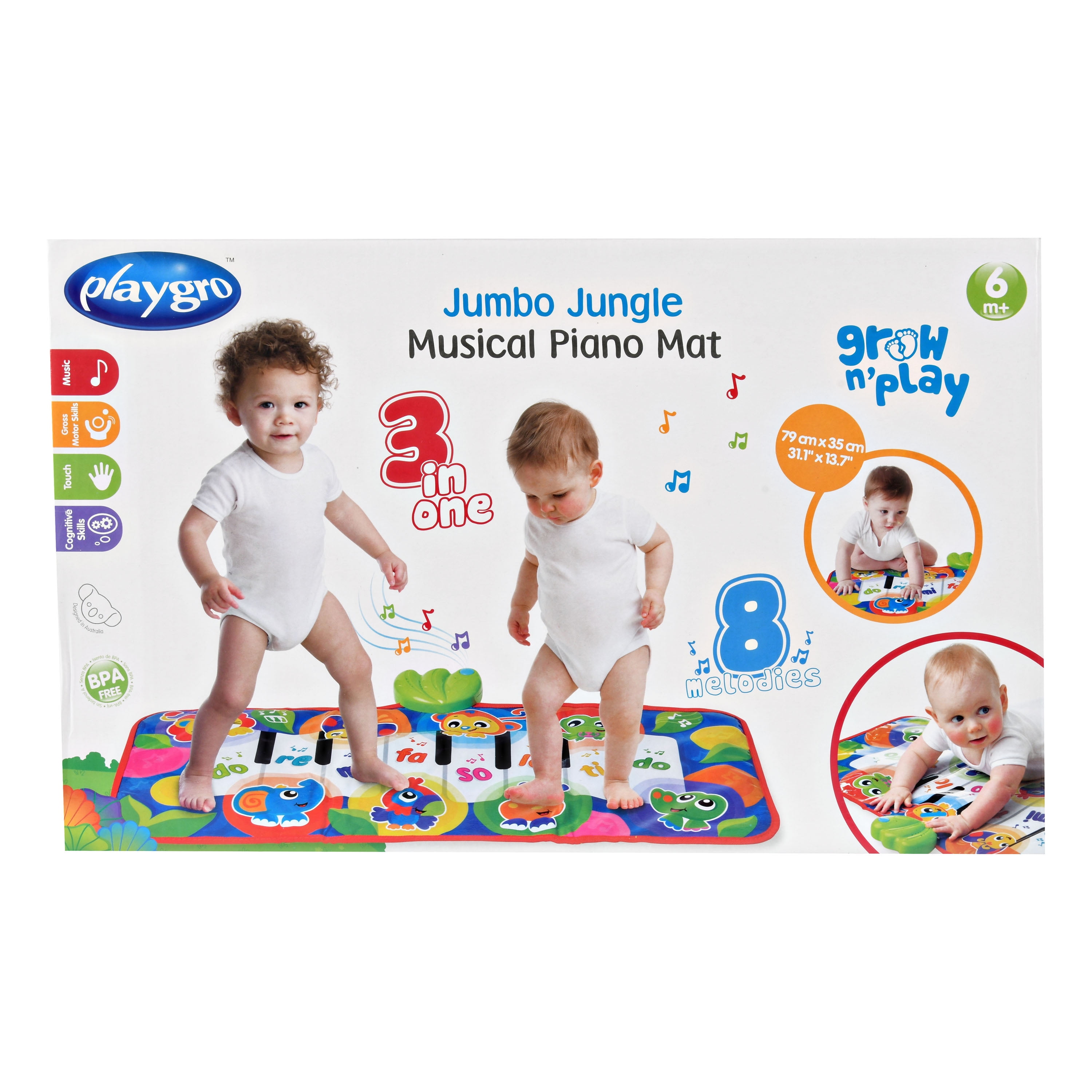 Playgro Jumbo Jungle Musical Piano Mat