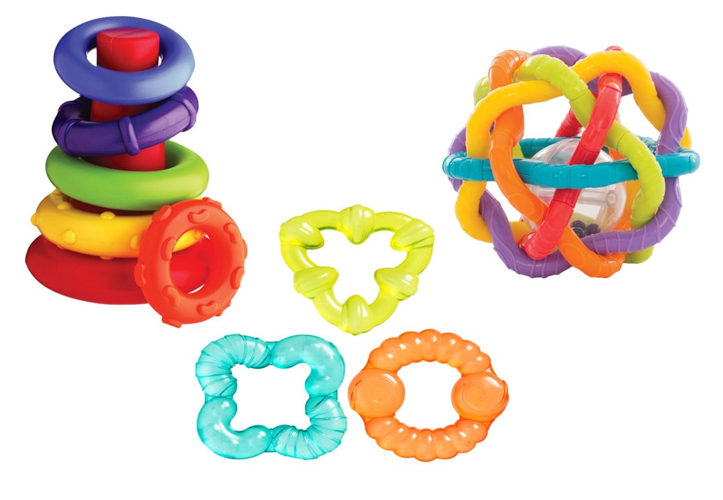 Playgro PlayAllDay Baby Toys Gift Pack, 3 Pieces