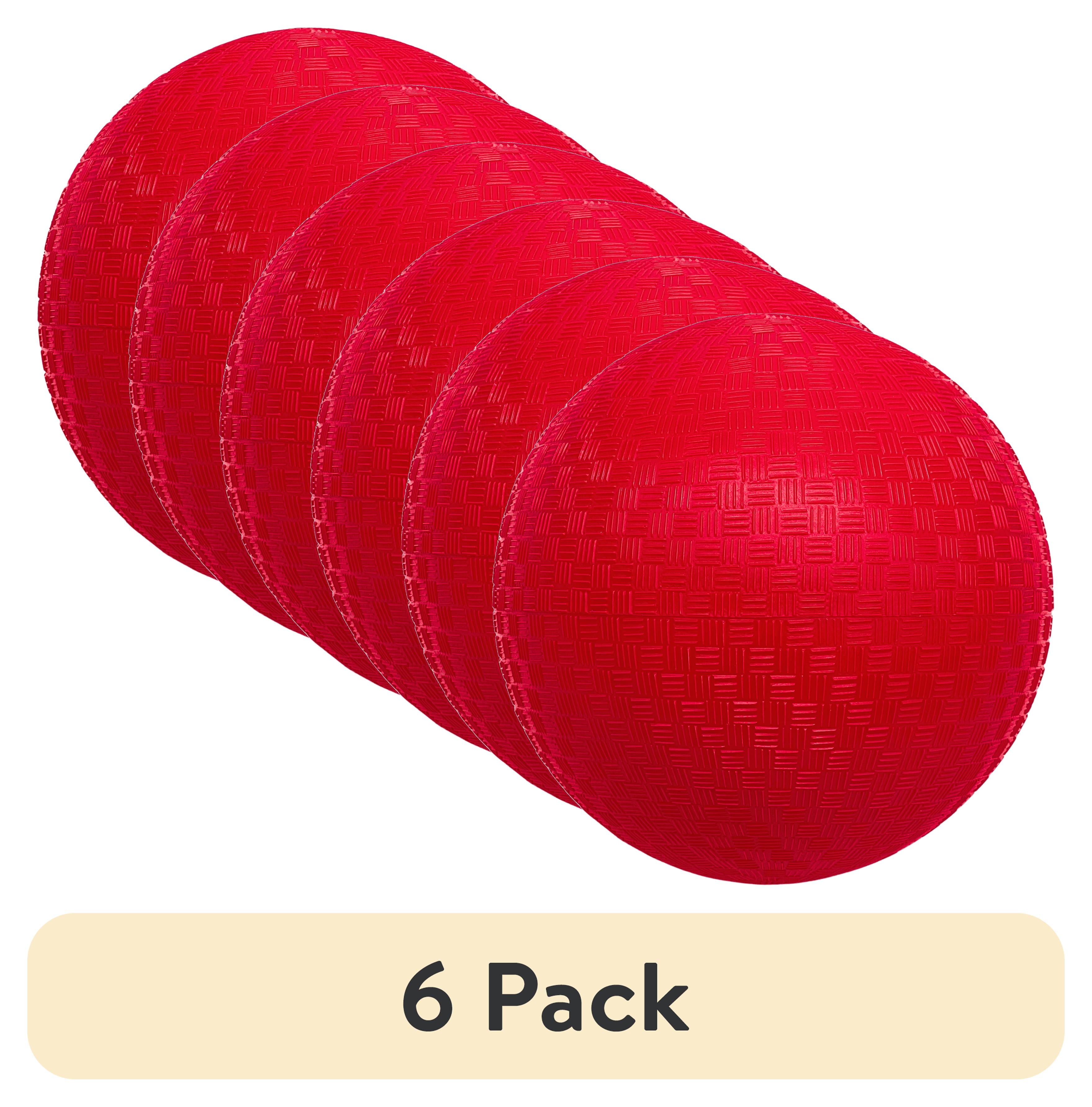 (6 pack) Playground Ball, Rubber, 8.5 inch Diameter, Kids Outdoor ...