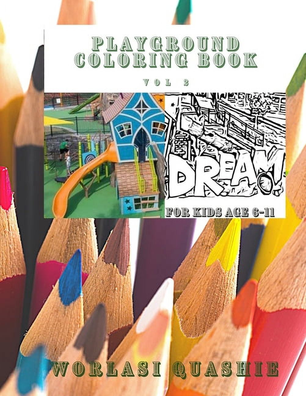 Playground Coloring Book (Paperback)(Large Print) - Walmart.com