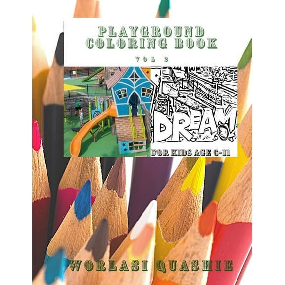 Playground Coloring Book (Paperback)(Large Print)