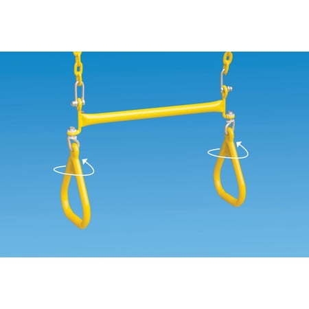 Playground One 360° Trapeze with Rings Yellow - 16"