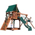 thumbnail image 1 of Playground One Premier Fort with Two Swings 5' - Green with Green Slide, 1 of 1