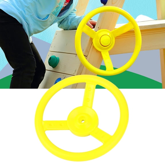 Playground Steering Wheel Toy, Robust Plastic, Easy Install, 10.4 Inch Diameter