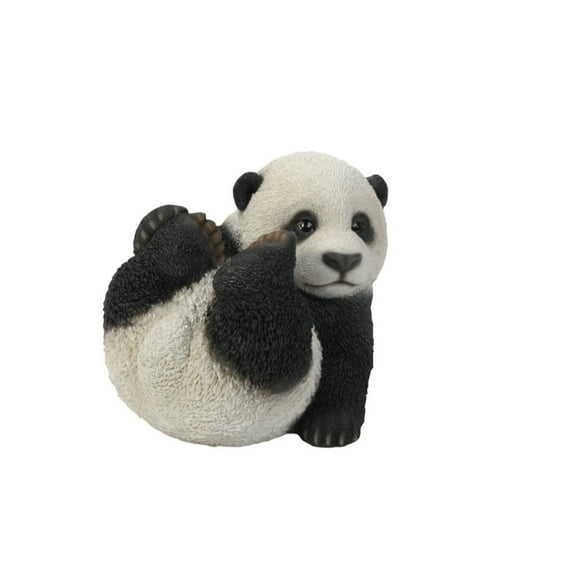 Hi-Line Gifts Playing Baby Panda Outdoor Garden Statue - 10"