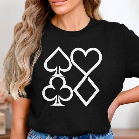 Playing C1Ard Sui S1Hirt, Poker SymB1Ols T1EE, Spade Heaub Diamond S1Hirt, C1Ard Game Lover T-S1Hirt, Minimalist Gambler Graphic T1EE