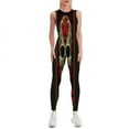 thumbnail image 1 of Playing Card Art Women's One Piece Yoga Jumpsuits Leggings Playsuit Gym Suit Fitness Running Athletic Clothes Gym Wear Set, 1 of 6