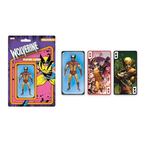 AQUARIUS Marvel Wolverine Premium Playing Cards Wolverine Themed Deck of Cards for Your Favorite Card Games - Officially Licensed Wolverine Merchandise & Collectibles