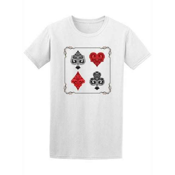 Playing Card Vintage Ornamental Symbols Tee - Image by Shutterstock