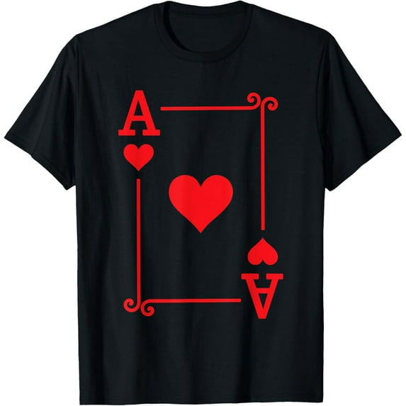 Playing Cards Costume - Ace Hearts Card - Ace Card T-Shirt