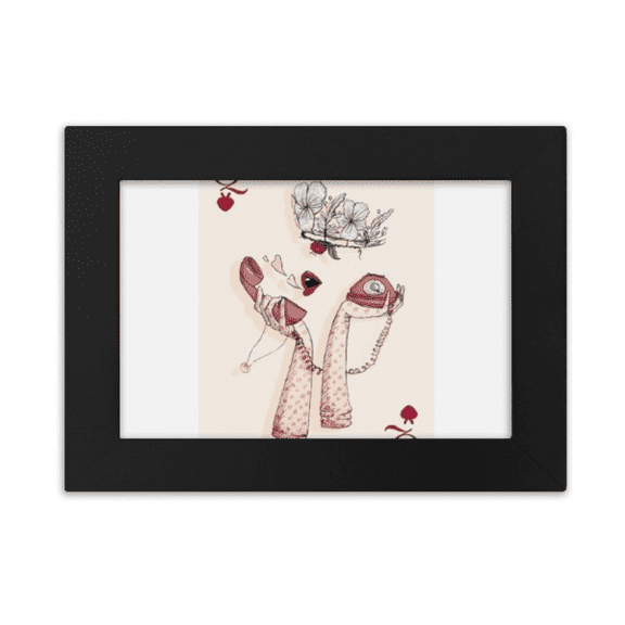 Playing Cards Heart Q Pattern Desktop Photo Frame Ornaments Picture Art Painting