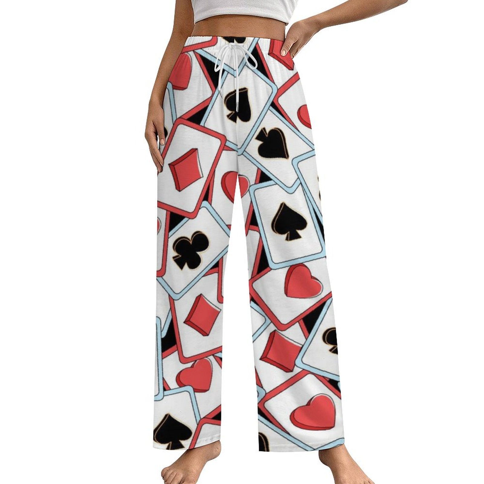 Playing Cards Heart Women's Pajamas Pajama Pants Women's Sleepwear ...