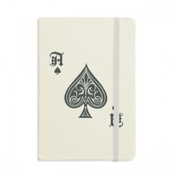 Playing Cards Pattern Gambling Utensils Notebook Official Fabric Hard Cover Classic Journal Diary