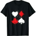 thumbnail image 1 of Playing Cards Poker Heart Spade All In Club T-Shirt, 1 of 5