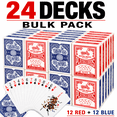 thumbnail image 1 of Playing Cards, Poker Size Standard Index, 24 Decks, Player's Board Game, 1 of 5