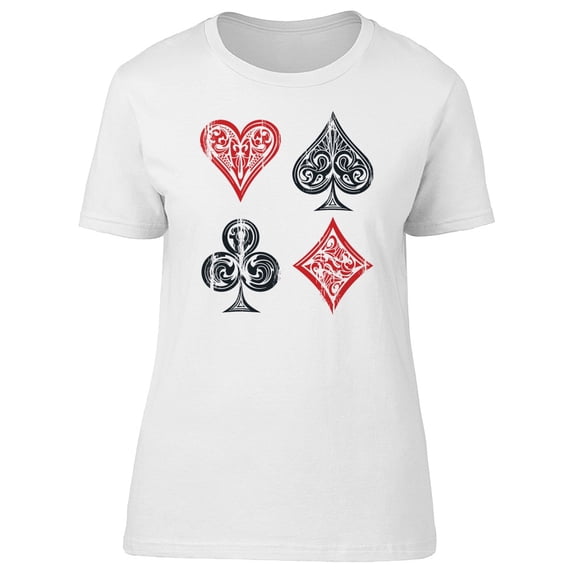 Playing Cards Symbols Ethnic T-Shirt Men -Image by Shutterstock, Male Medium