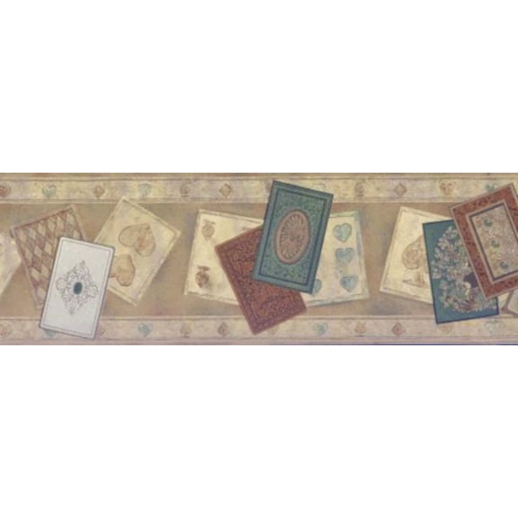 Playing Cards Wallpaper Border Man Cave Bar Decor Glenayr 71612 Poker Holdem