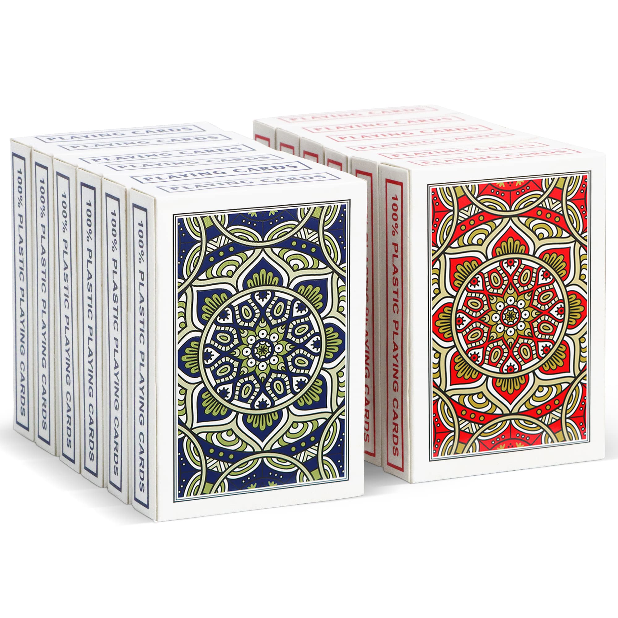 Playing Cards, Waterproof Plastic Playing Cards 2 Pack for Adults