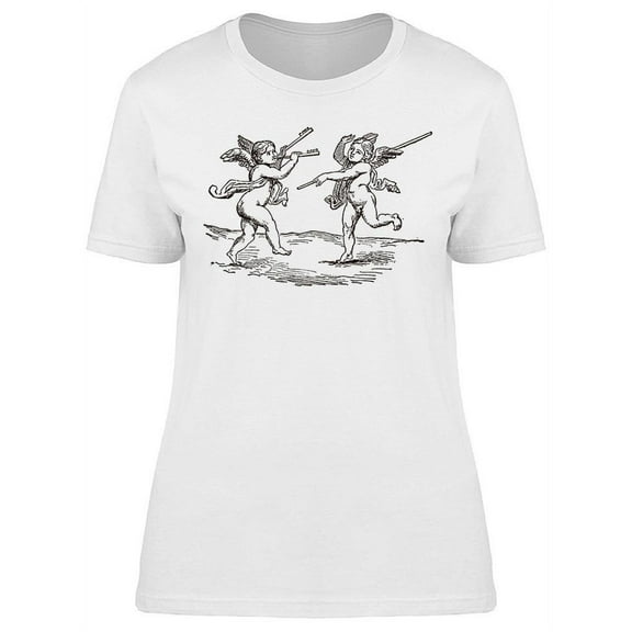Playing Cherubim T-Shirt Women -Image by Shutterstock, Female Small