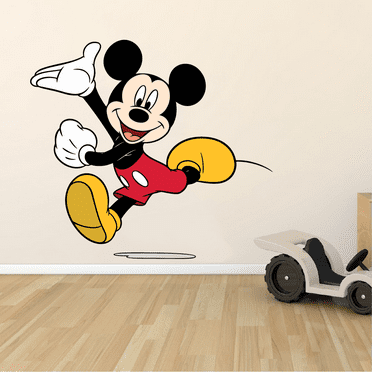 Playing Dancing Cartoon Character Wall Art Graphic Decal Sticker Vinyl Mural Baby Kids Room Bedroom Nursery Kindergarten School House Home Wall Design Removable Peel and Stick 10x8 inch