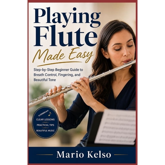 Playing Flute Made Easy: Step-by-Step Beginner Guide to Breath Control, Fingering, and Beautiful Tone, (Paperback)