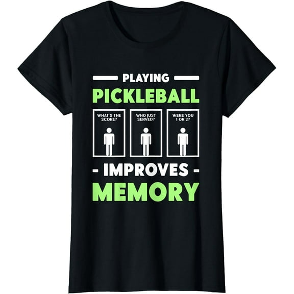 Playing Pickleball Improves Memory Dink Player Short Sleeve T-Shirt