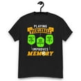 thumbnail image 1 of Playing Pickleball Improves Memory Player Novelty Premium T-Shirt (Black, S), 1 of 2