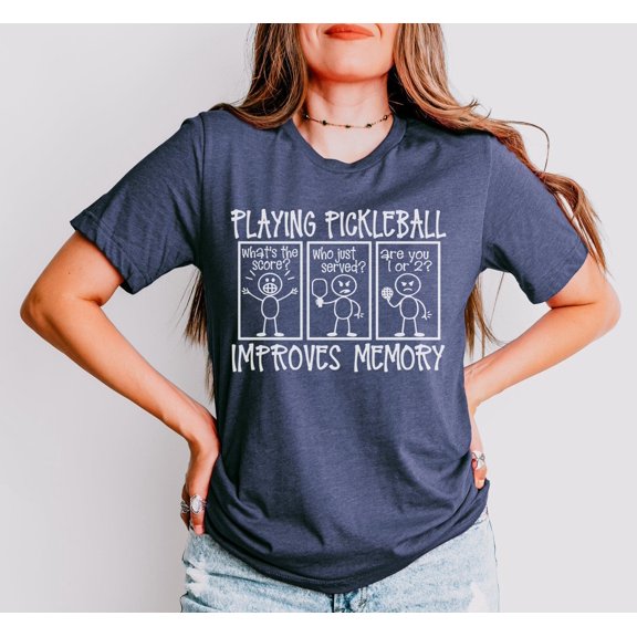 Playing Pickleball Improves Memory Shirt Funny Pickleball Humor Tee Pickleball Lover Gift