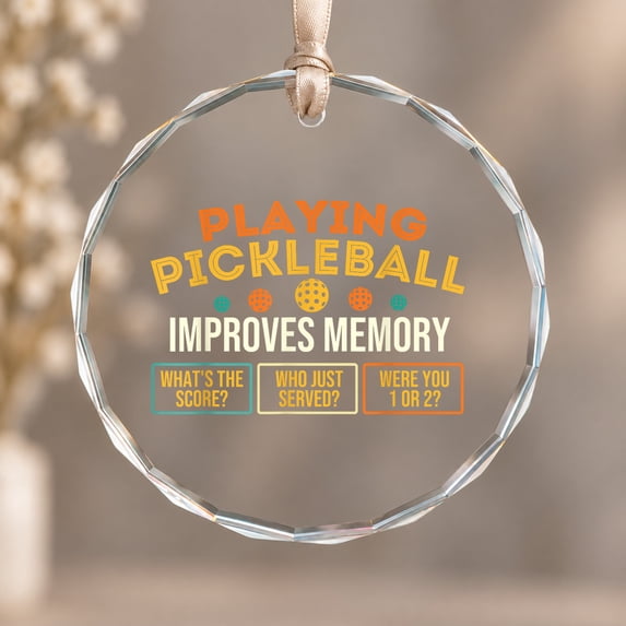 Playing Pickleball Imves Memory Pickleballers Ornament, Home Decor ...