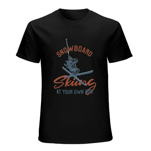Playing Ski Vintage T-Shirt Skiing Enthusiast Retro Tee