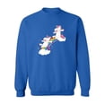 thumbnail image 1 of Playing Unicorns Sweatshirt Women -Image by Shutterstock, Female Small, 1 of 4