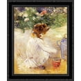 thumbnail image 1 of Playing in the Sand 20x24 Black Ornate Wood Framed Canvas Art by Morisot, Berthe, 1 of 2