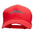 thumbnail image 1 of Playing with Drone Embroidered Six Panels Pro Style Cap - Red OSFM, 1 of 5