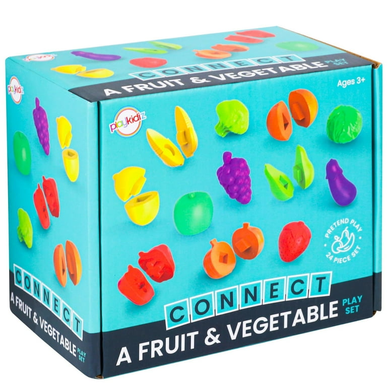 Playkidiz Play Fruits and Vegetables - Matching Color & Shape Toy