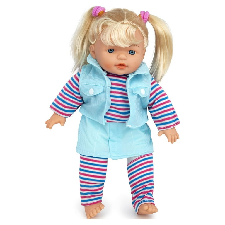 How to clean this well loved baby doll? Her clothes are dirty and