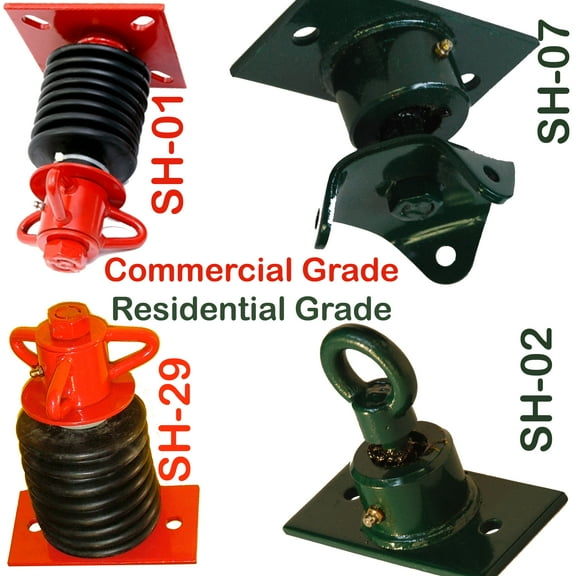 Playkids Tire Swivel Hanger for Tire Swing (2 Bolt) – Commercial Grade for use on Swing Set Playground