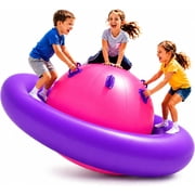 Playland Inflatable Dome Rocker for Kids Ages 5+ | Large 89 Balance Dome Rocker Bouncer with 8 Handles | Fits 3 Children, Heavy-Duty Outdoor Play Equipment for Backyard, 250 Lbs Capacity