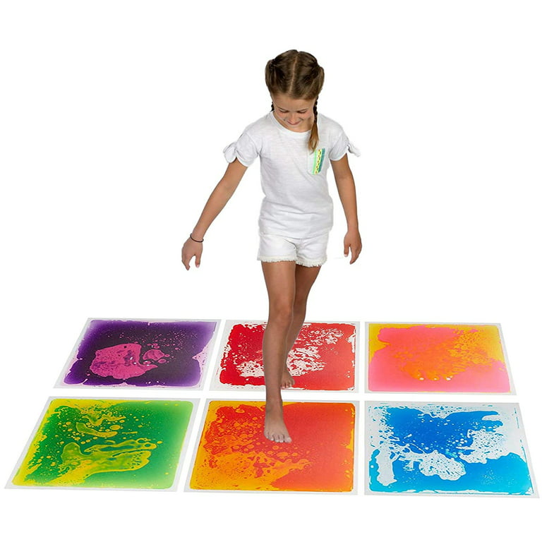 Playlearn 20 Liquid Floor Tiles for Sensory Room, Playroom, Classroom,  Studio Kids Stuff Pack of 6 